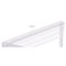 Triton Products Top Track Wall Frame W/ Mounting Hardware, Epoxy Coated Steel, White, 33" L x 1-3/4" H 1700-WHT - alternate 2